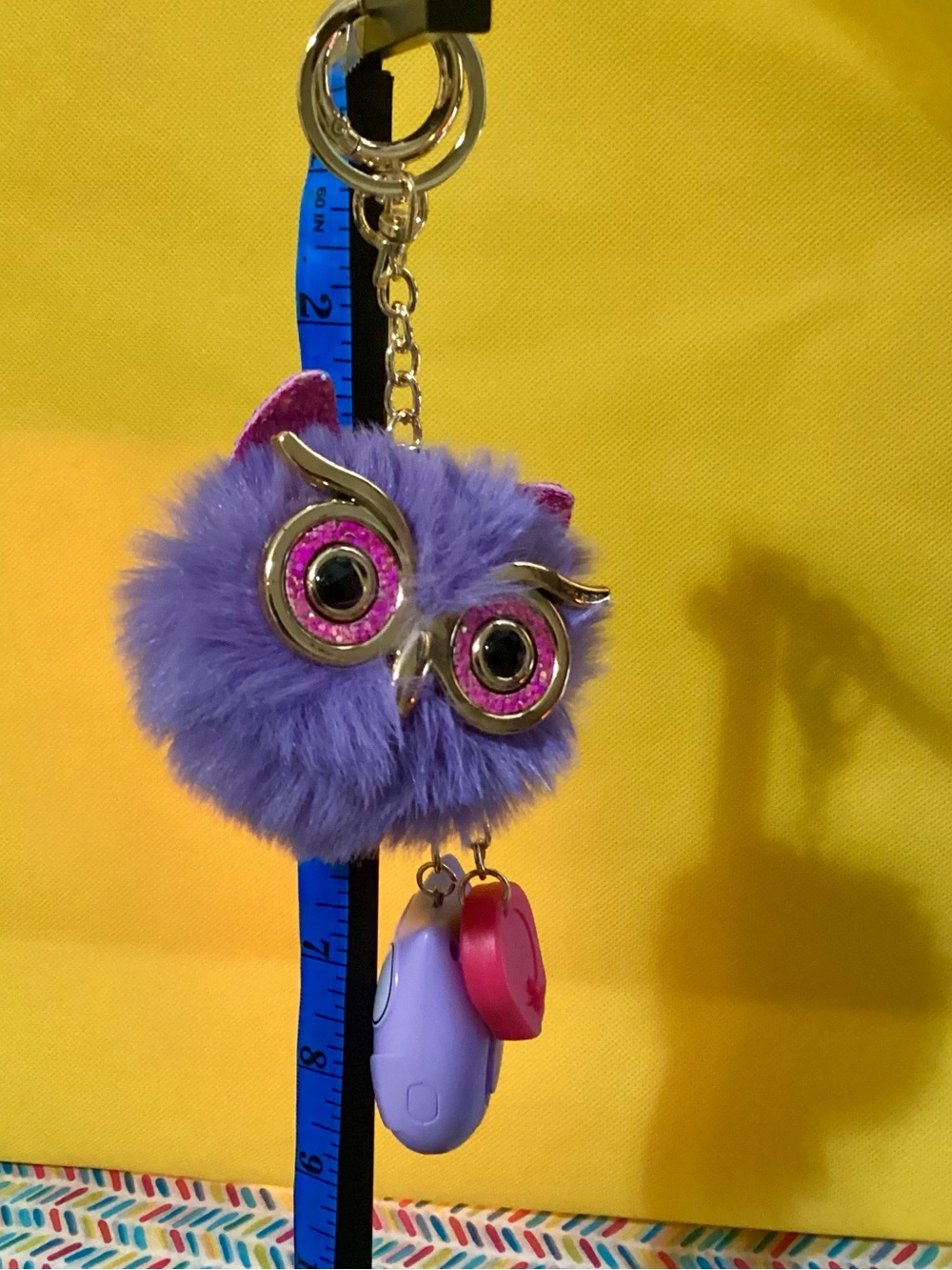 NWOT - Backpack Charms ! LED Flashlight & Alarm included!! Pur Owl Alm